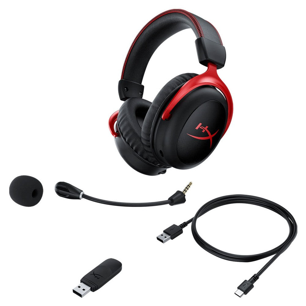 HP HyperX Cloud II Wireless - Gaming Headset (Black-Red)