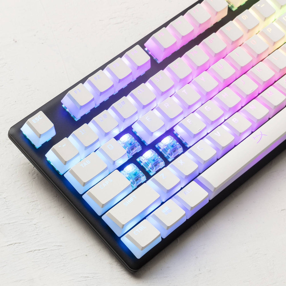 HP Pudding Keycaps - PBT White