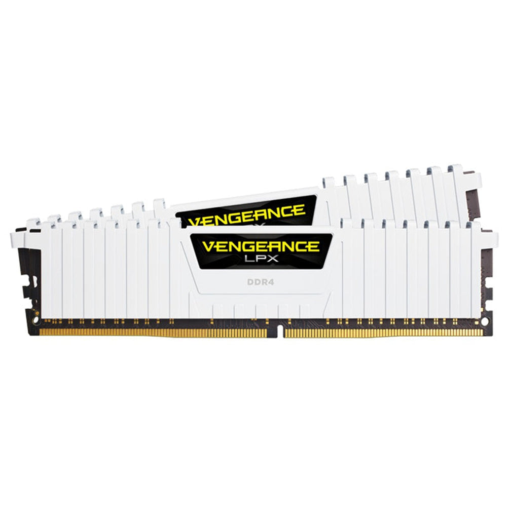 CORSAIR Vengeance LPX DDR4 3200MHz 32GB 2x16GB Dimm Unbuffered Dual Rank 16-20-20-38 XMP 2.0 White Heatspreader Black PCB 1.35V