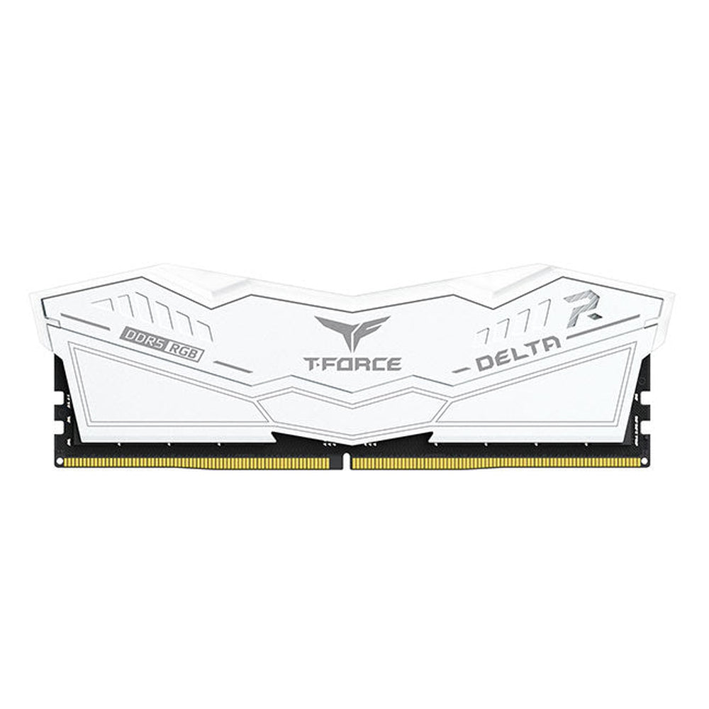 TEAMGROUP DELTA RGB 32GB (2X16GB) DDR5 PC5-49600C38 6200MHZ DUAL CHANNEL KIT - WHITE