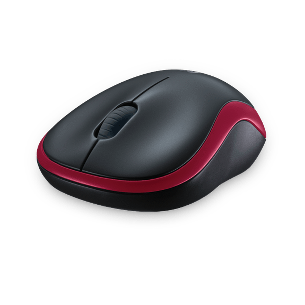 Logitech Wireless Mouse M185 - Red