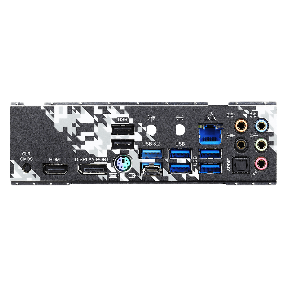 ASRock AMD B550; 4 DDR4; PCIe 4.0 x16 PCIe 3.0 x16 PCIe 3.0 x1 M.2 WiFi Key E; 6 SATA3 Hyper M.2 (PCIe) M.2 (PCIe); 10 USB 3.2; Graphics: HDMI DP