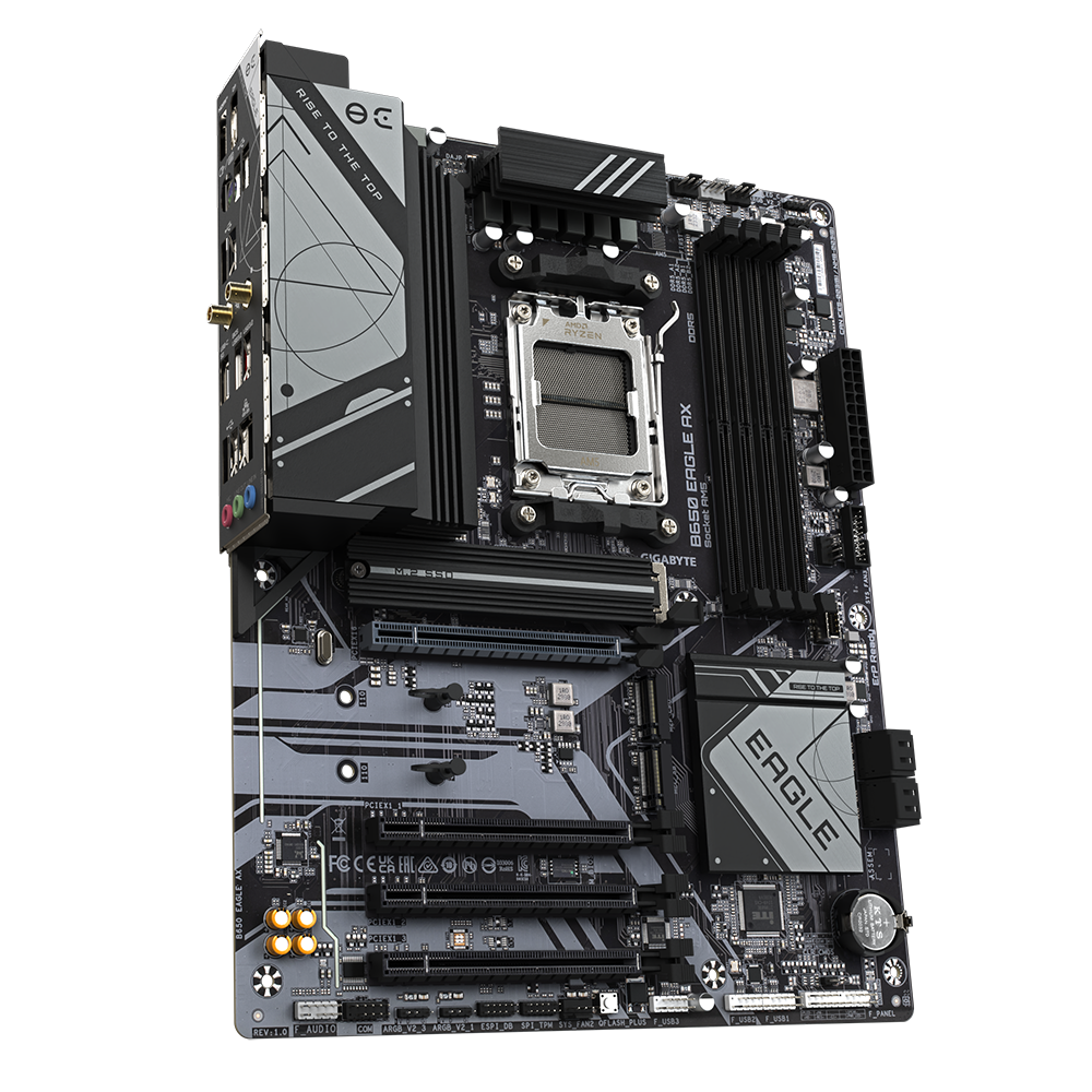 Gigabyte B650 EAGLE AX/AMD AM5/ATX/4x DDR5 up to 192GB/7600MHz/PCIe 4.0 x1 3.0 x1/M.2 x3