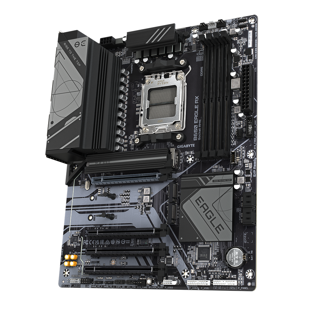 Gigabyte B650 EAGLE AX/AMD AM5/ATX/4x DDR5 up to 192GB/7600MHz/PCIe 4.0 x1 3.0 x1/M.2 x3