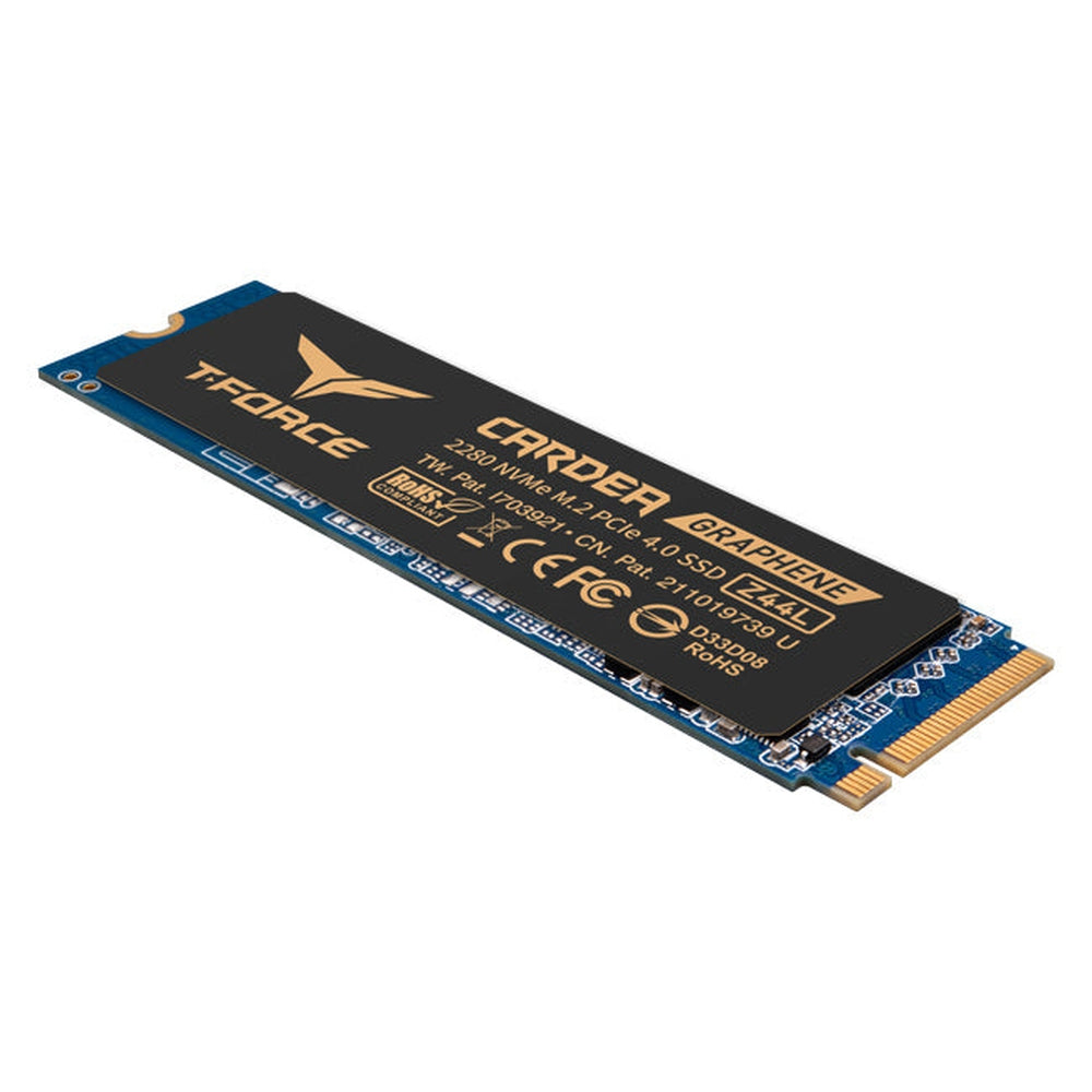 Team TEAMGROUP T-Force CARDEA Zero Z44L 1TB Support SLC Cache with Graphene Copper Foil 3D NAND TLC NVMe PCIe Gen4 x4 M.2 2280 Gaming Internal SSD Read/Wri