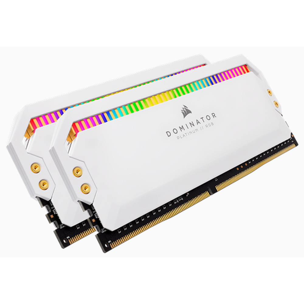 CORSAIR DOMINATOR PLATINUM RGB DDR4 3600MHz 16GB 2x8GB DIMM Unbuffered 18-19-19-39 XMP 2.0 White Heatspreader RGB LED 1.35V