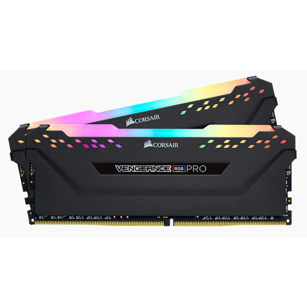 CORSAIR Vengeance RGB PRO DDR4 3600MHz 16GB 2 x 288 DIMM Unbuffered 18-19-19-39 Heat spreader RGB LED 1.35V XMP 2.0