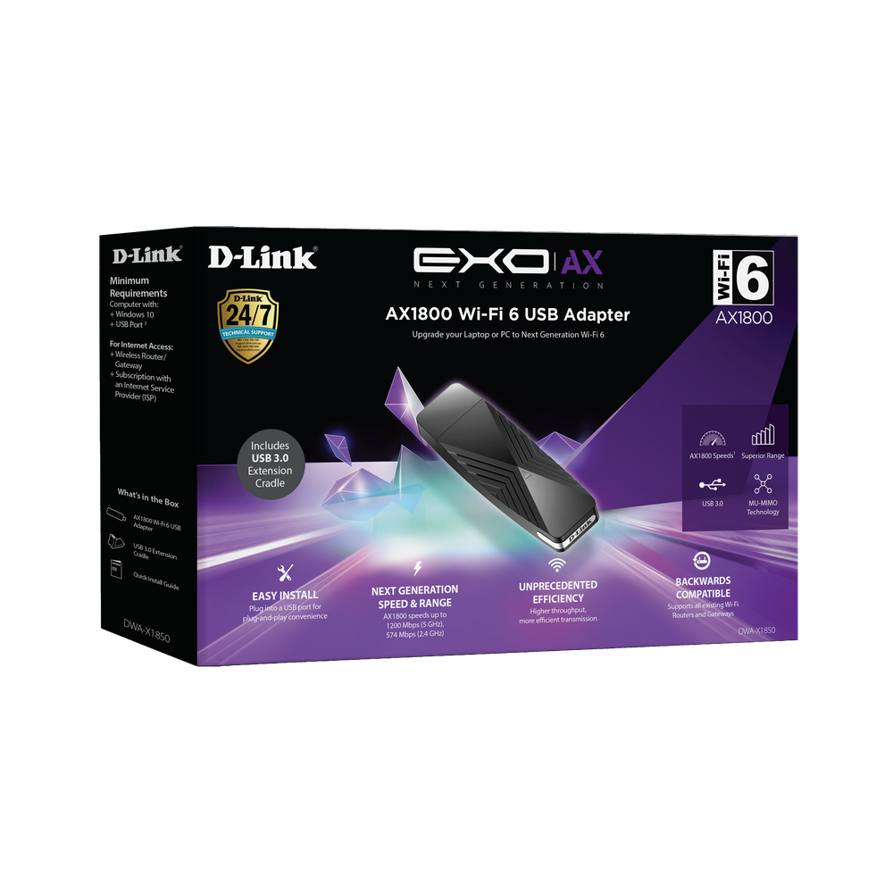 Dlink AX1800 Wi-Fi 6 USB Adapter