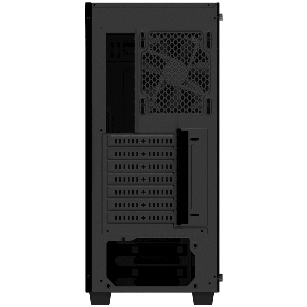 Gigabyte C200 Glass Mid Tower 2x3.5" Bays 2X2.5" Bays 2xUSB3.0 RGB LED Switch Audio In & Out ATX Detachable Dust Filters