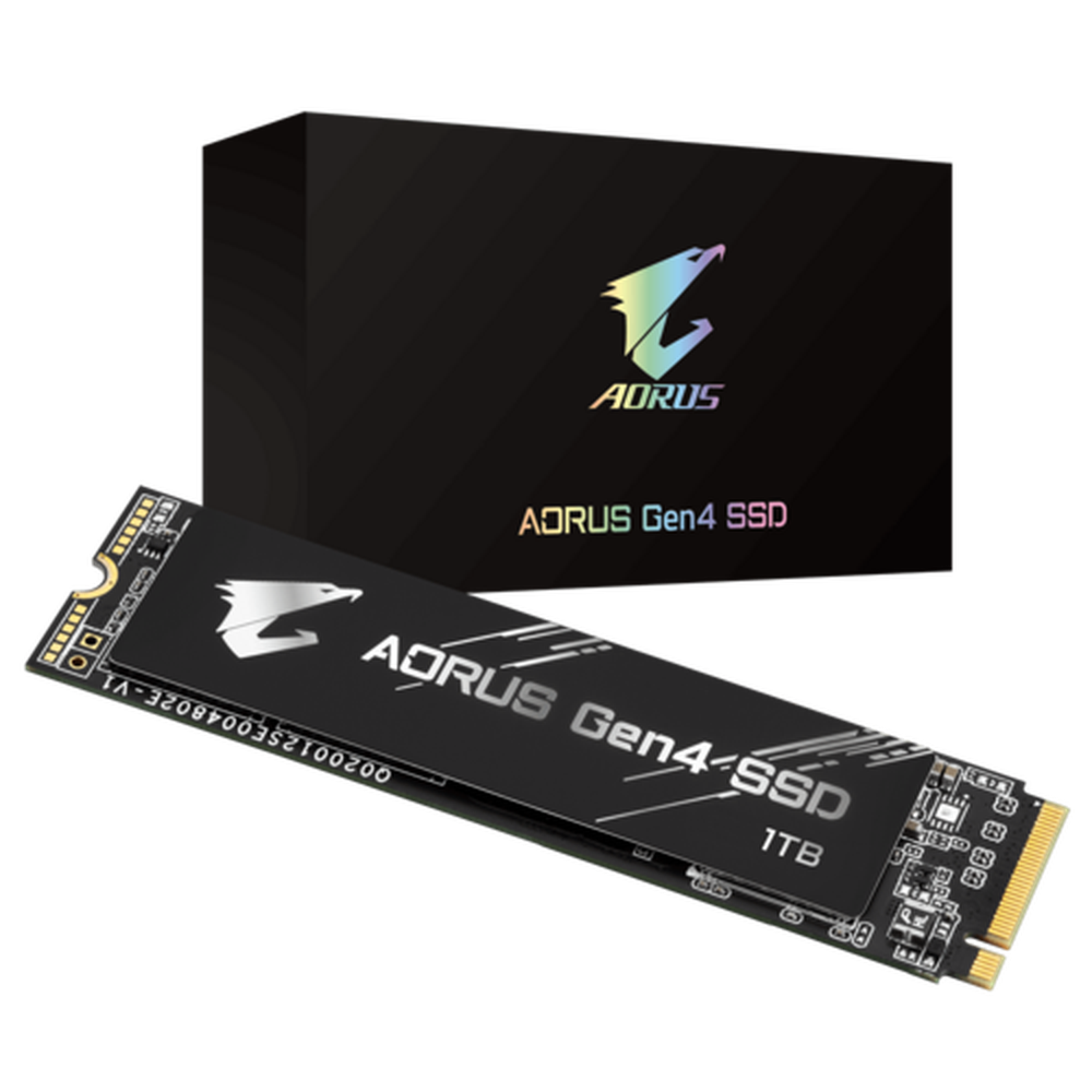 Gigabyte AORUS NVMe Gen4 M.2 1TB PCI-E 4.0 Interface HP Gaming 3D TLC NAND Ext DDR Cache Buffer SSD