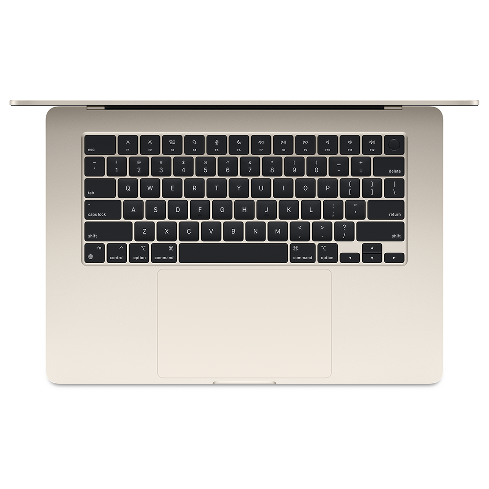 Apple 15-inch MacBook Air: Apple M3 chip with 8-core CPU and 10-core GPU 8GB 256GB SSD - Starlight