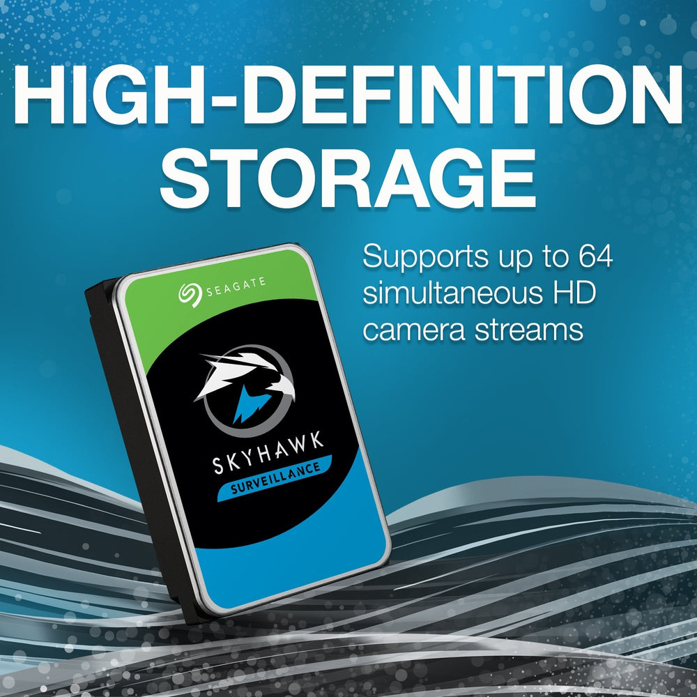 Seagate SkyHawk Surveillance 3.5" HDD 4TB SATA 6Gb/s Low-RPM 64MB Cache