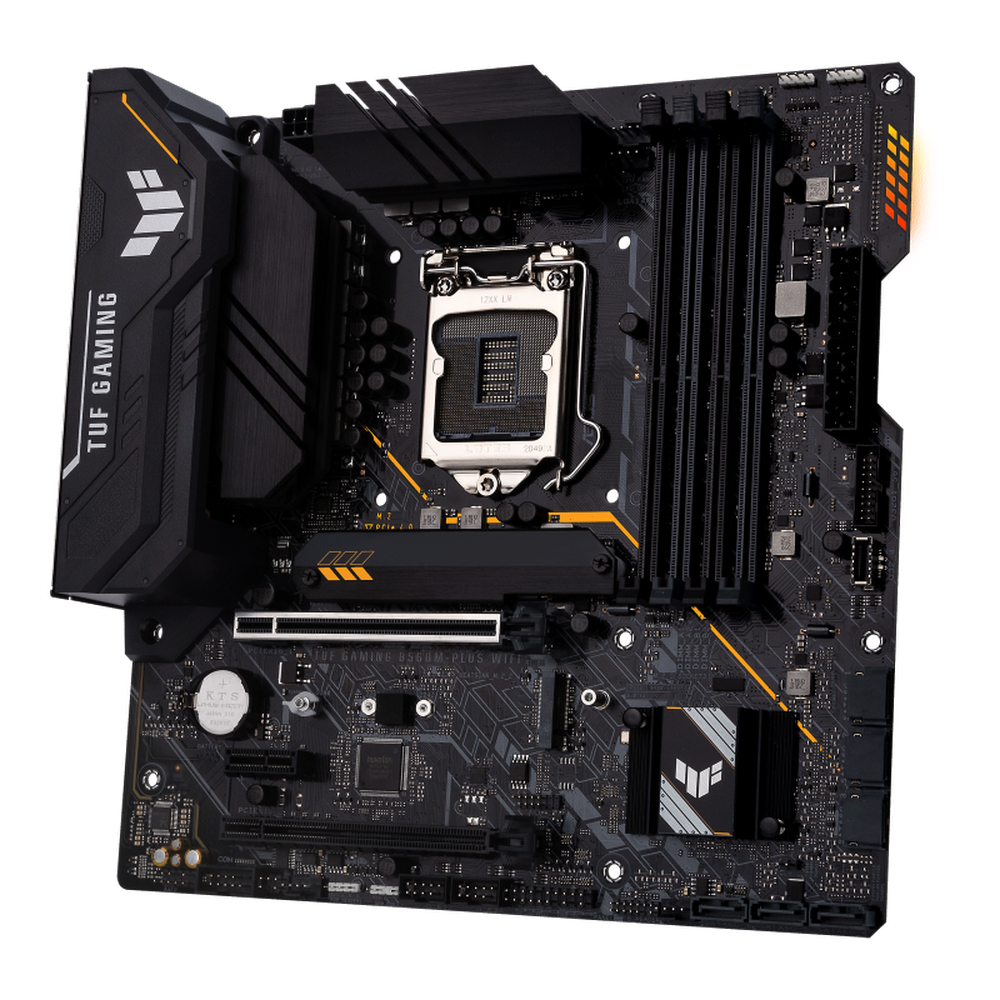 Asus Intel B560 (LGA 1200) mATX motherboard with PCIe 4.0 two M.2 slots 8+1 Power stages Realtek 2.5Gb Ethernet Intel Wi-Fi 6 DisplayPort 1.4