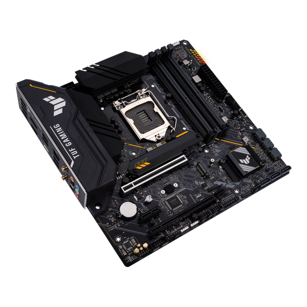 Asus Intel B560 (LGA 1200) mATX motherboard with PCIe 4.0 two M.2 slots 8+1 Power stages Realtek 2.5Gb Ethernet Intel Wi-Fi 6 DisplayPort 1.4