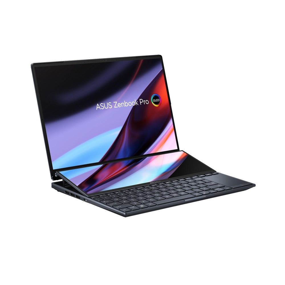 Zenbook Pro Duo - i9-13900H/14.5" WQXGA+ (2880 x 1800) OLED Touch/LPDDR5 32GB/1TB SSD/RTX 4050/Windows 11 Pro /Stylus (Black)/ 1YR