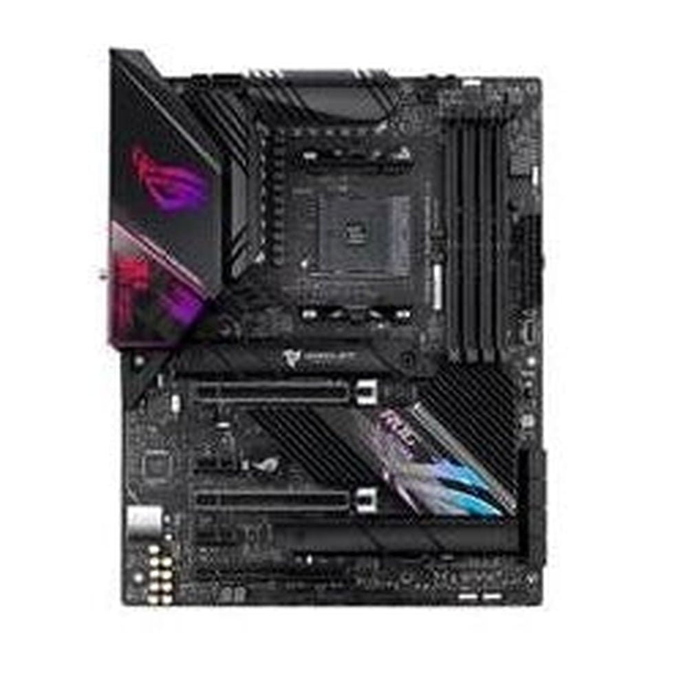 AMD ASUS X570 ATX gaming motherboard with PCIe 4.0 12+4 power stages and WiFi 6E (802.11ax) Realtek 2.5 Gb Ethernet Two-Way AI Noise Cancelation